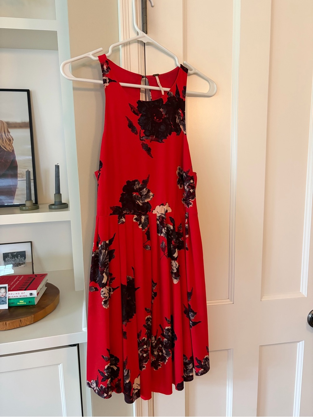 Red Floral Free People Dress